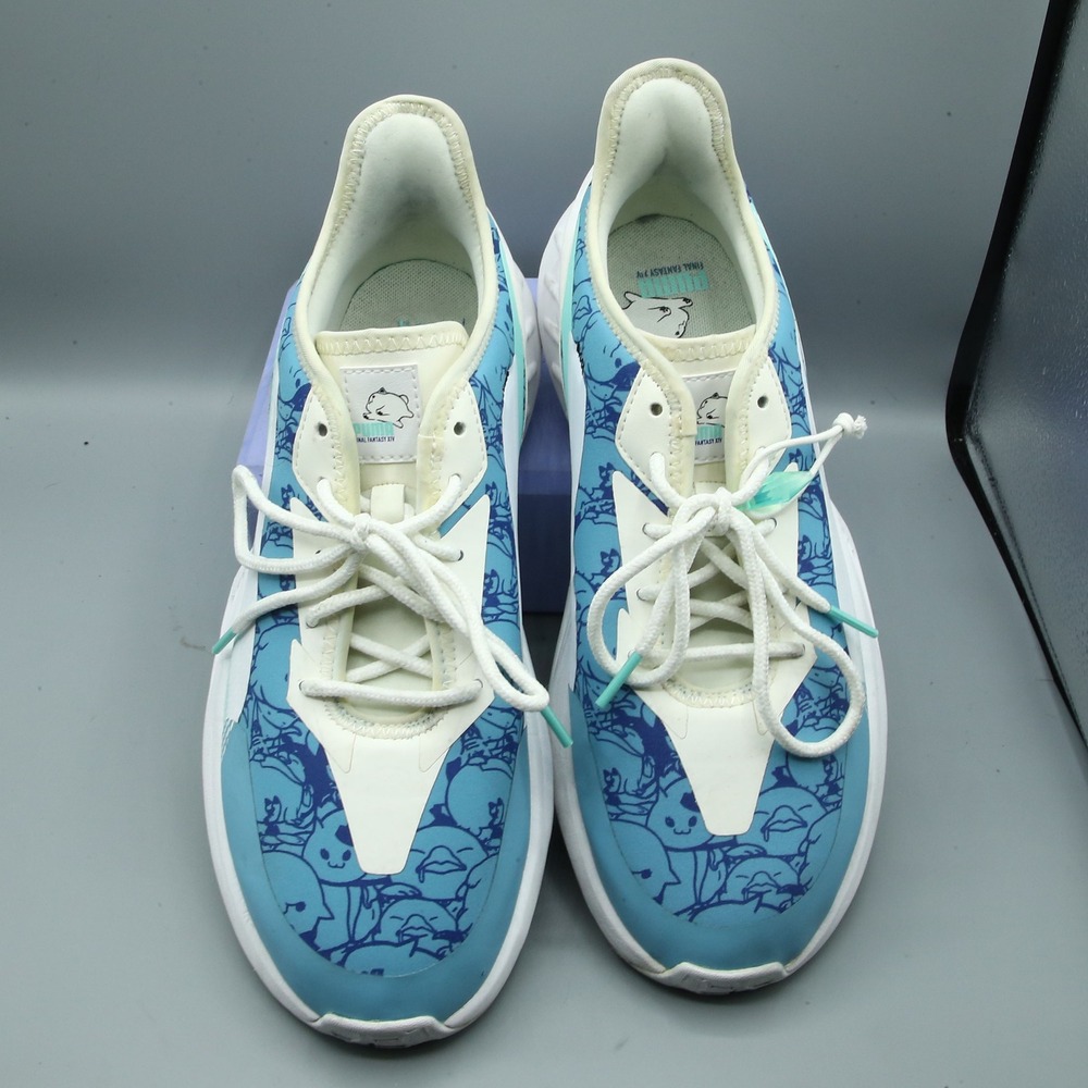 Final Fantasy 14 × Puma Maco SL Dusty Aqua/White Sneakers 307602-02 Mens 8.5